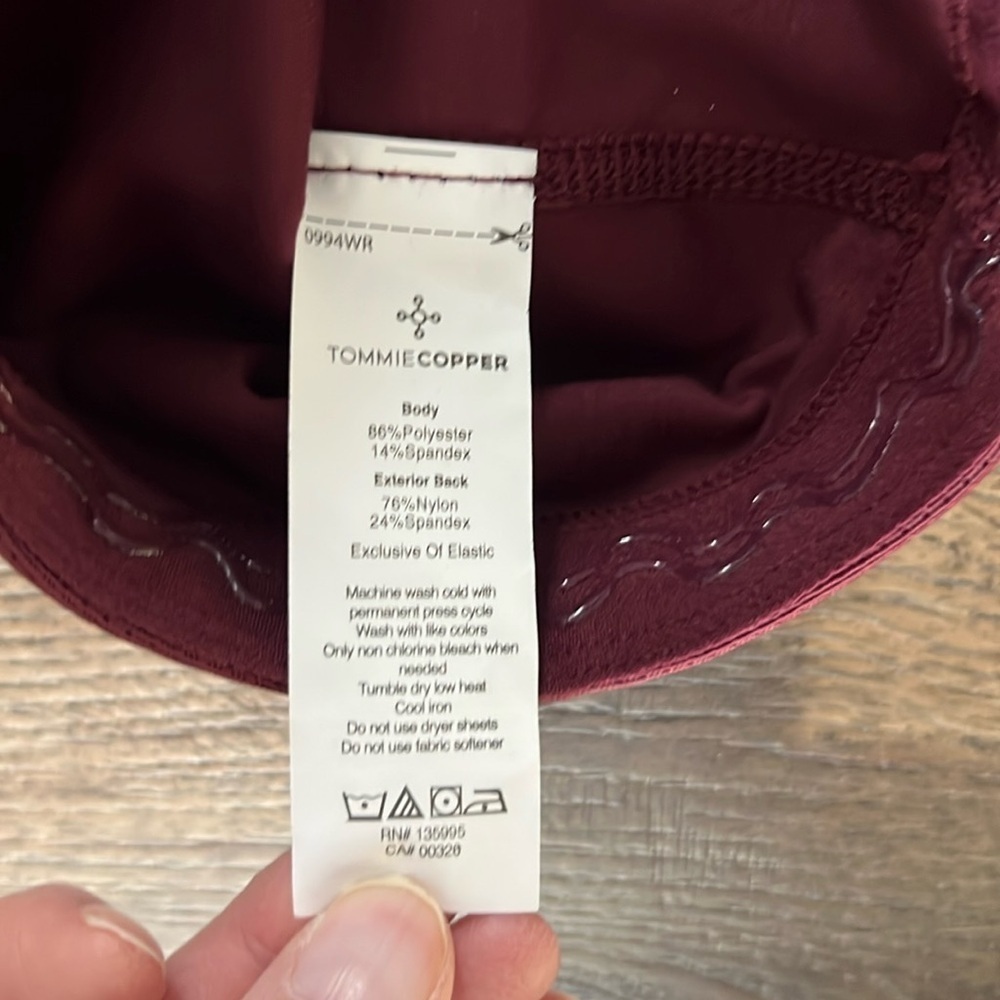 NWT Tommie Copper Womens Lower Back Support Tank Wine Size 2XL - Picture 13 of 13